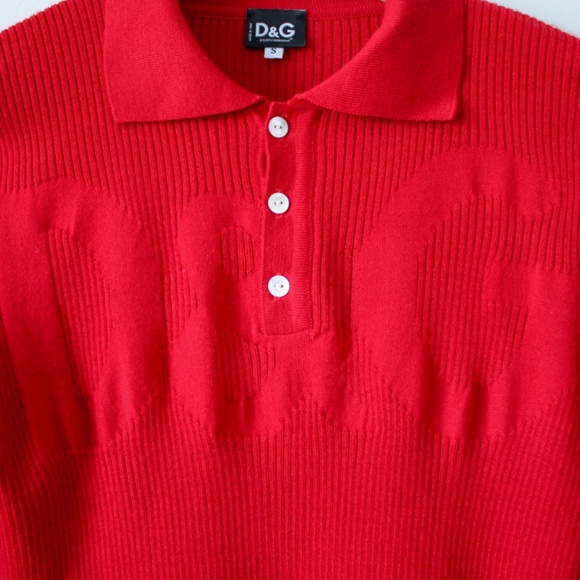 Dolce & Gabbana Red Sweater with Logo - Picture 2 of 10